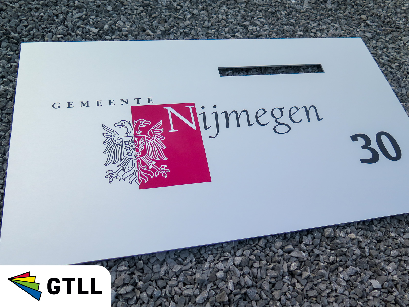 brievenbusbord voor Gemeente Nijmegen