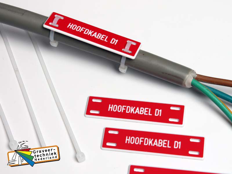 Kunststof kabellabels