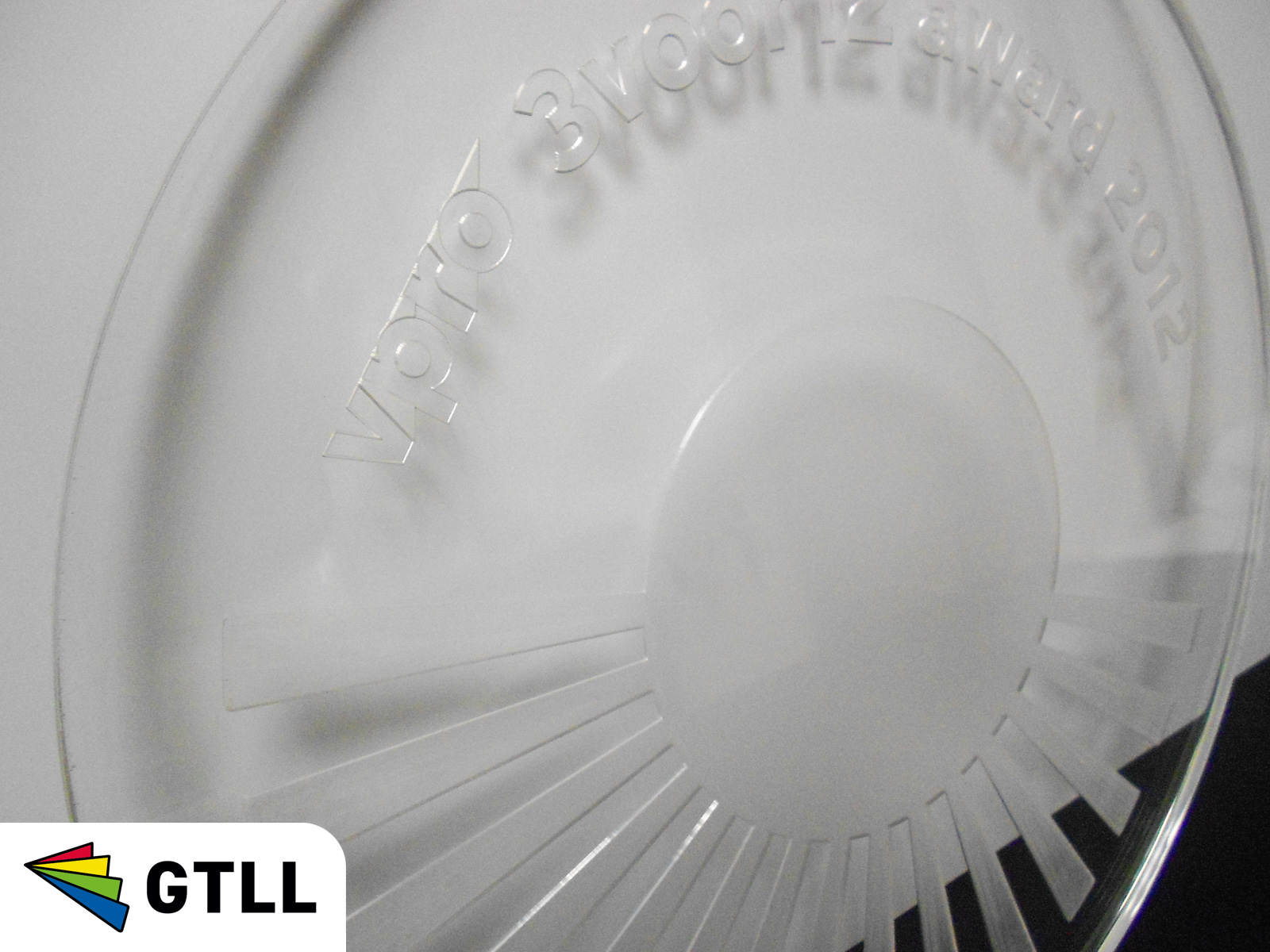 VPRO graveren glashelder 3 voor 12 award