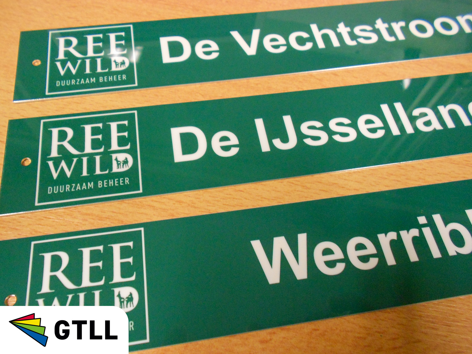 Aanduidingsborden voor Nationaal Park Weerribben-Wieden