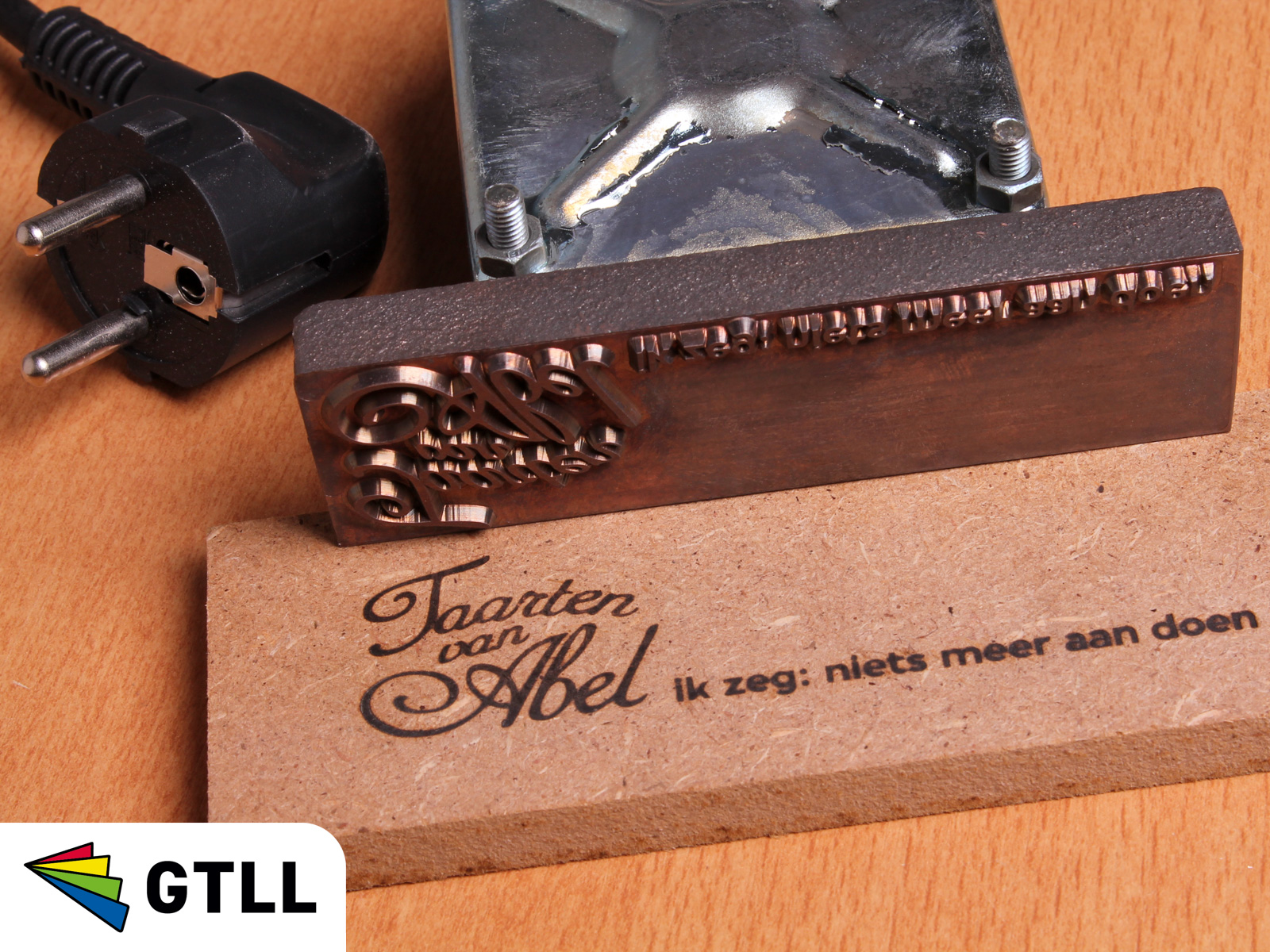 Brandstempel 110x30mm voor TV programma