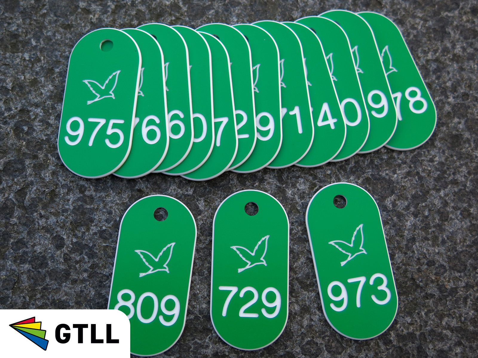 Kunststof sleutelhangers centerparcs