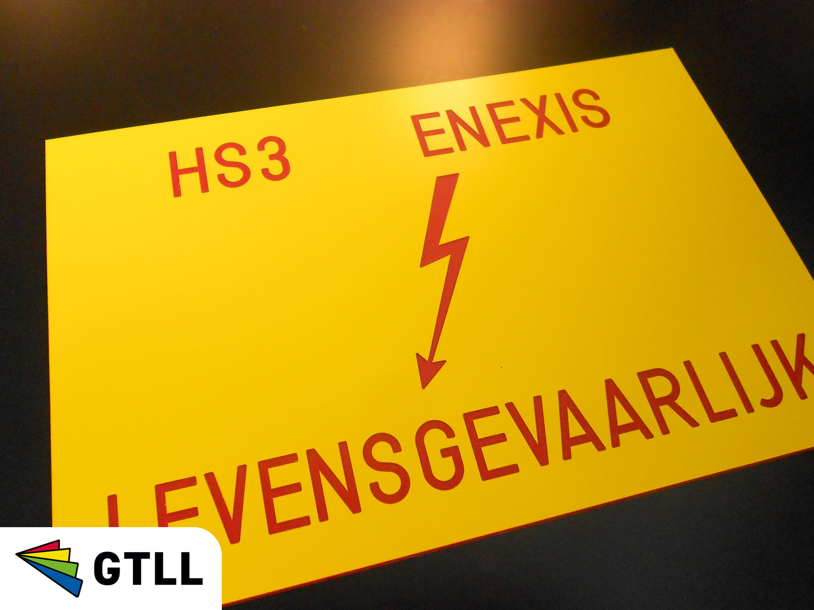 Kunststof hoogspanningsborden waarschuwingsborden