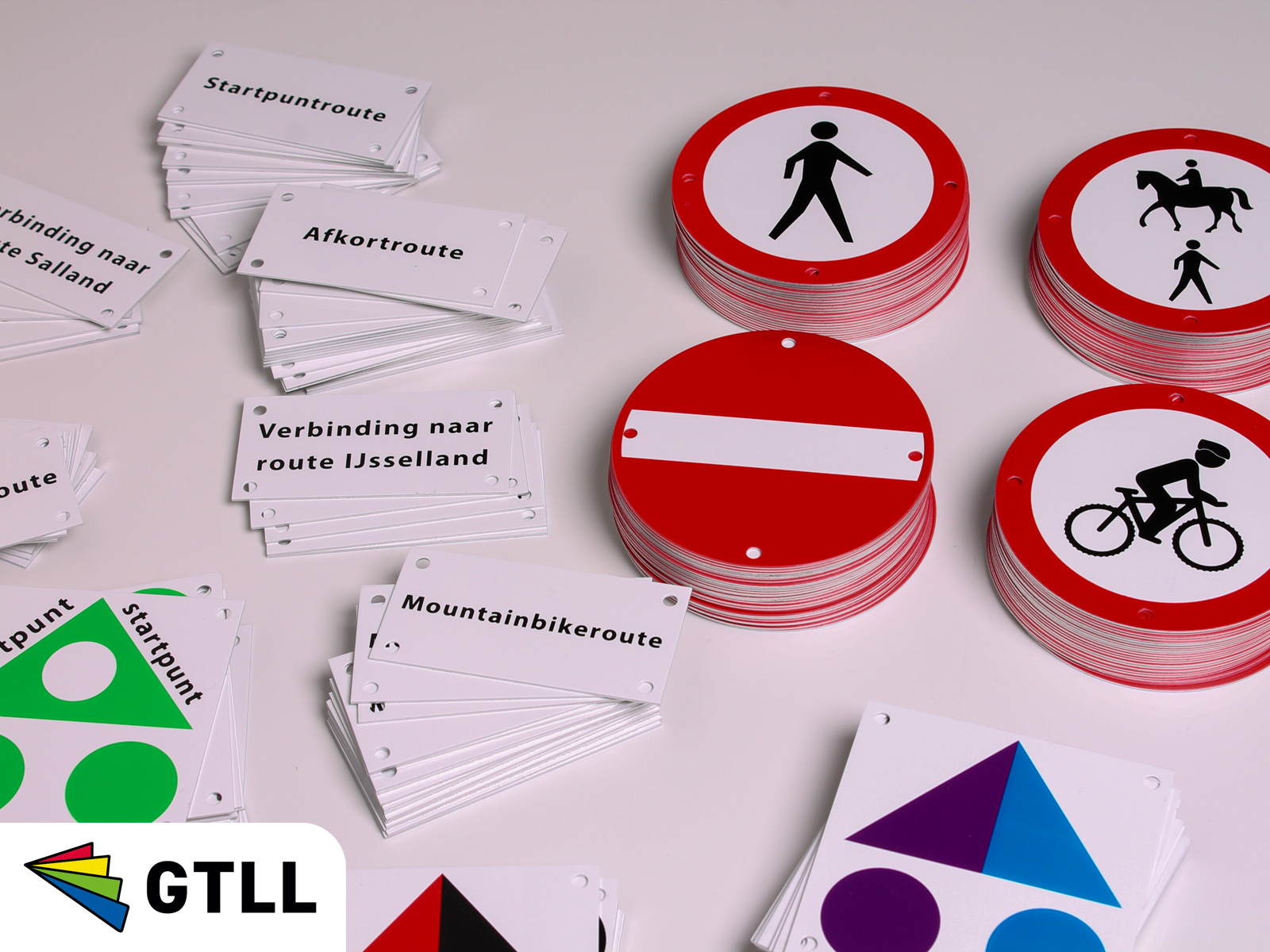 Mountainbikeroute bordjes