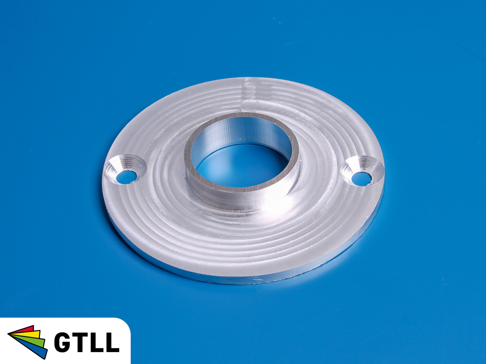 Vlakke aluminium ringen gefreest