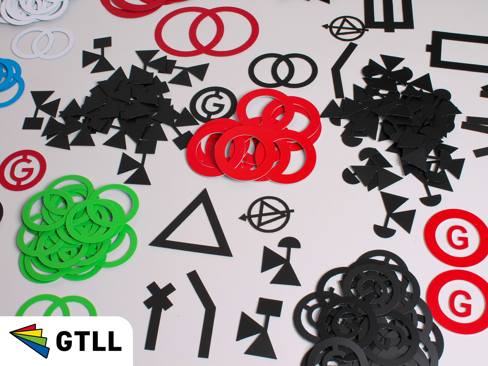 Trafo, motor, en generator blindschema symbolen zelfklevend