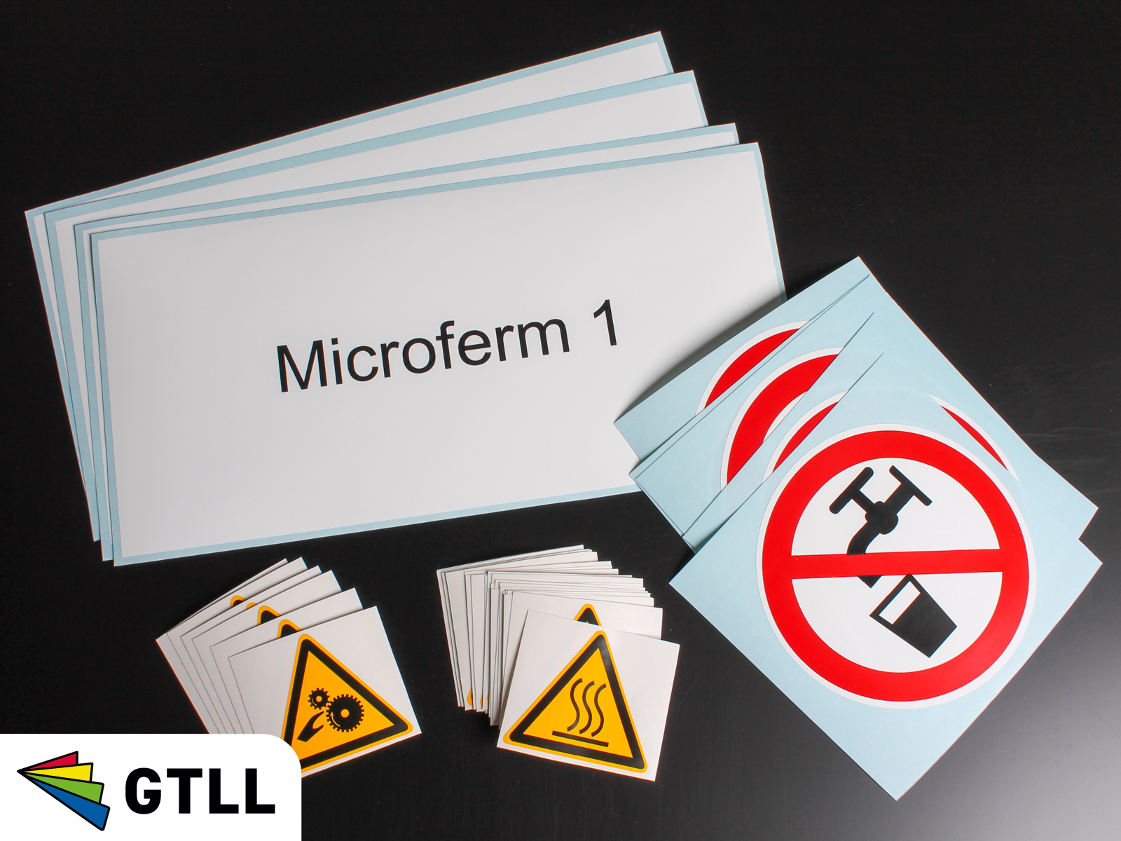 Waarschuwing en aanduidings stickers