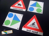 ATB mountainbike routebord plaatjes