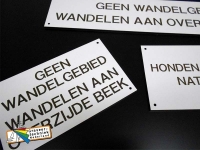 Aanduidingsbord bewegwijzering trespa aanduidingsborden