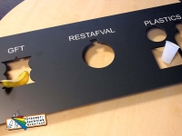 Trespa paneel GFT RESTAFVAL PLASTICS uitfrezen