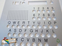 aluminium belpaneel voor de deur