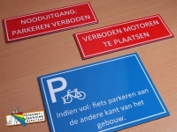 bedrukken verkeersborden