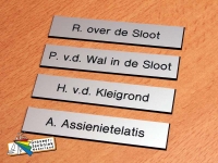 deurplaatjes diverse materialen en afmetingen