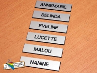 naamplaatjes deur, alle afmetingen en diverse kleuren mogelijk