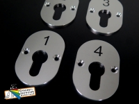 slotplaatje met huisnummer bijvoorbeeld 50x75x3mm